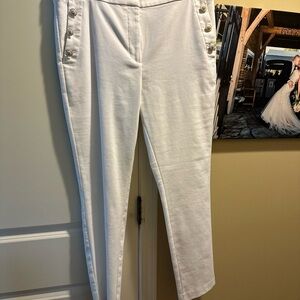 NWT white loft sailor pants